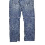 GUESS Mens Blue Regular Fit Denim Jeans W31 L31 Classic Cotton Blend Zip