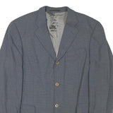 JOOP! Mens Grey Wool Blend Classic Jacket L Button Closure Tailored Fit