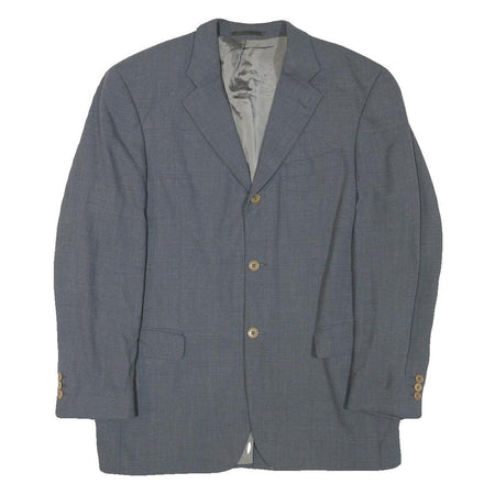 JOOP! Mens Grey Wool Blend Classic Jacket L Button Closure Tailored Fit