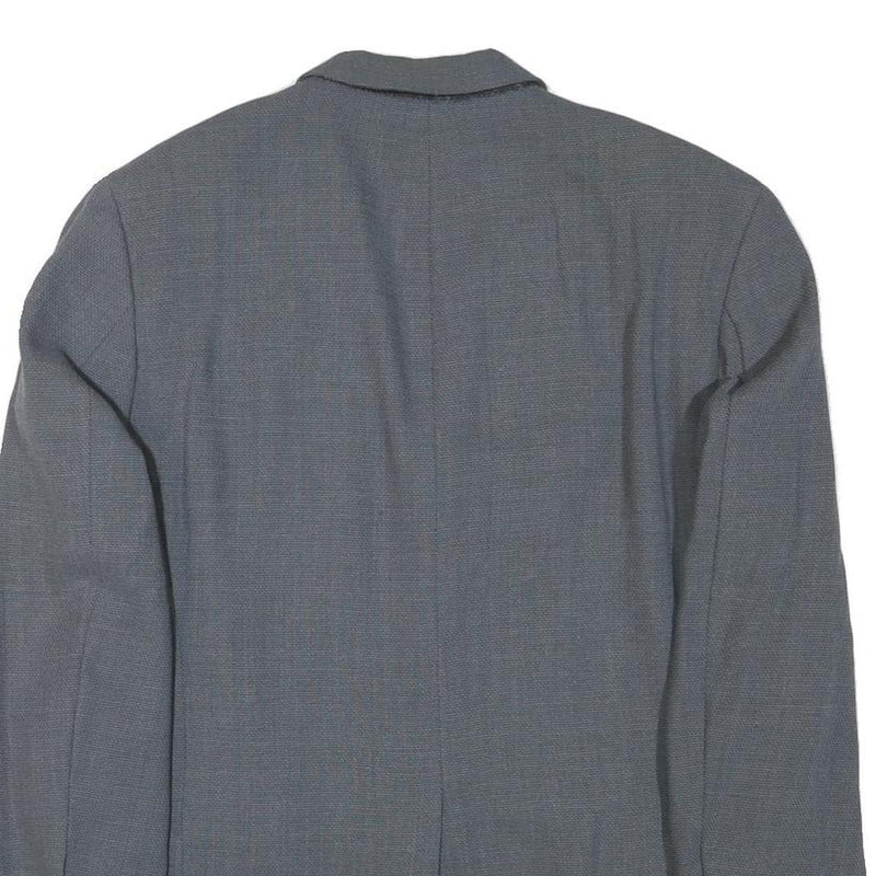 JOOP! Mens Grey Wool Blend Classic Jacket L Button Closure Tailored Fit