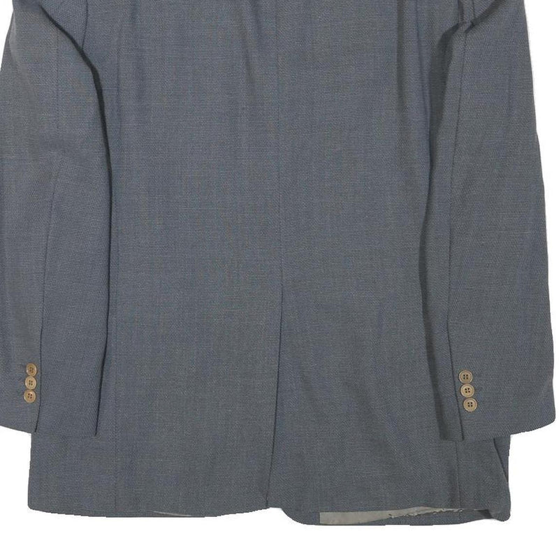 JOOP! Mens Grey Wool Blend Classic Jacket L Button Closure Tailored Fit