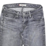 LEVI'S Womens Denim Grey Boot Cut Shorts XS W26 Casual Cotton Blend