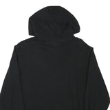 ELLESSE Womens Black Hoodie UK 14 Cotton Blend Pullover Sweatshirt