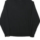 ELLESSE Womens Black Hoodie UK 14 Cotton Blend Pullover Sweatshirt