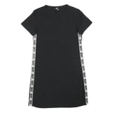 DKNY Womens Black & White Casual Cotton Blend T-Shirt Dress Short Sleeve M