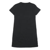 DKNY Womens Black & White Casual Cotton Blend T-Shirt Dress Short Sleeve M