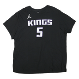 NIKE Mens Black Kings 2XL Short Sleeve Crew Neck Basketball T-Shirt Fox 5