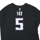 NIKE Mens Black Kings 2XL Short Sleeve Crew Neck Basketball T-Shirt Fox 5