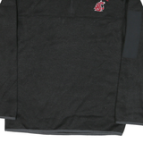 CHAMPION Mens Black WSU Cougars Patterned Pullover Crew Neck Basic Knit M Zip