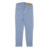 LEVI'S 711 Womens Slim Light Blue Denim Ripped Skinny Jeans W26 L25 Distressed