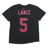 NIKE Mens Black San Francisco 49ers Graphic T-Shirt L Short Sleeve Crew Neck