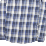 WRANGLER Mens Blue & White Plaid Shirt XL Casual Cotton Blend Long Sleeve