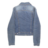 LEVI'S Womens Blue Denim Jacket S Cotton Blend Button Plain Casual Fashion