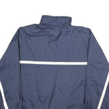 CHAMPION Mens Navy Blue Jacket XL Polyester Plain Zip Up Sportswear Logo