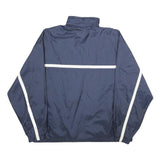 CHAMPION Mens Navy Blue Jacket XL Polyester Plain Zip Up Sportswear Logo