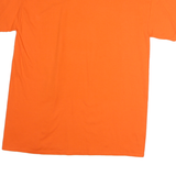 GILDAN Mens Orange San Francisco Baseball Graphic T-Shirt L Short Sleeve Crew