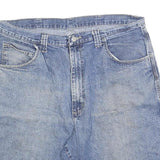 WRANGLER Mens Blue Denim Casual Shorts L W36 Pocket Utility Style