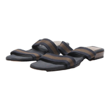 GUCCI Slider Sandals Blue Synthetic Womens UK 5.5