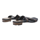 GUCCI Slider Sandals Blue Synthetic Womens UK 5.5