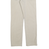 LEVI'S Mens Beige Cotton Regular Straight Trousers W30 L32 Zip Closure