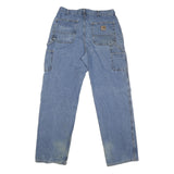 CARHARTT Mens Jeans Blue Regular Straight Denim Medium W34 L32 Workwear