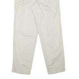 CHAPS Mens Cotton Blend White Relaxed Straight Trousers W28 L31 Classic Casual