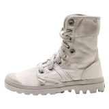 PALLADIUM Lace-Up Boots Grey Canvas Womens UK 4