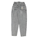 CAROLE LAURENT Womens Jeans Grey Relaxed Straight Denim Medium W27 L31 Vintage