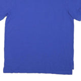 TOMMY HILFIGER Mens Blue Short Sleeve Polo Shirt L Classic Cotton Blend