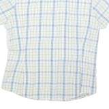 THE NORTH FACE Womens White & Blue Check Shirt M Outdoor Casual Button Down