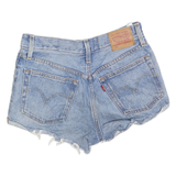 LEVI'S Womens Denim Blue Casual Shorts XS W25 Distressed Cut-Off