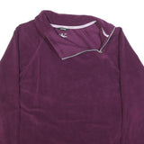 CALVIN KLEIN JEANS Womens Purple Pullover Plain Crew Neck Basic Knit M Casual