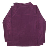 CALVIN KLEIN JEANS Womens Purple Pullover Plain Crew Neck Basic Knit M Casual