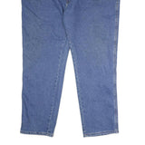 DICKIES Mens Jeans Blue Regular Straight Denim Medium W50 L31 Workwear Button