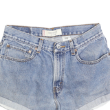 LEVI'S Womens Denim Blue Casual Shorts M W31 Classic Fit Rolled Hem
