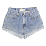 LEVI'S Womens Denim Blue Casual Shorts M W31 Classic Fit Rolled Hem