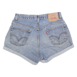 LEVI'S Womens Denim Blue Casual Shorts M W31 Classic Fit Rolled Hem