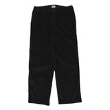 KIKO-MO Womens Black Cotton Blend Relaxed Straight Trousers W32 L30 Casual Wear