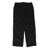 KIKO-MO Womens Black Cotton Blend Relaxed Straight Trousers W32 L30 Casual Wear