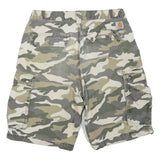 CARHARTT Mens Cargo Shorts Camouflage M W31 Relaxed Fit Cotton Blend