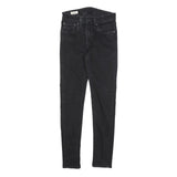 LEVI'S Womens Jeans Black Slim Skinny Denim Medium W28 L27 Classic Fit Zip