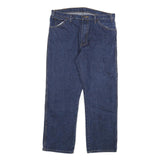 DICKIES Mens Regular Fit Blue Denim Jeans W36 L29 Classic Zip Closure