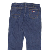 DICKIES Mens Regular Fit Blue Denim Jeans W36 L29 Classic Zip Closure