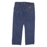 DICKIES Mens Regular Fit Blue Denim Jeans W36 L29 Classic Zip Closure