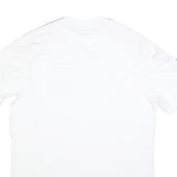 ADIDAS Mens White & Red Graphic T-Shirt L Short Sleeve Crew Neck Sports