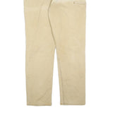 CARHARTT Mens Cotton Blend Beige Relaxed Trousers W40 L32 Workwear Durable Zip