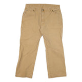 DICKIES Mens Beige Regular Fit Straight Denim Cotton Blend Jeans W38 L28