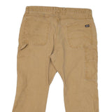 DICKIES Mens Beige Regular Fit Straight Denim Cotton Blend Jeans W38 L28