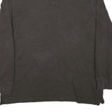 NAUTICA Mens Brown Long Sleeve Plain 2XL Cotton Blend Polo Shirt Classic Fit