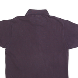 LACOSTE Mens Purple Short Sleeve Plain S Cotton Blend Polo Shirt Classic Fit